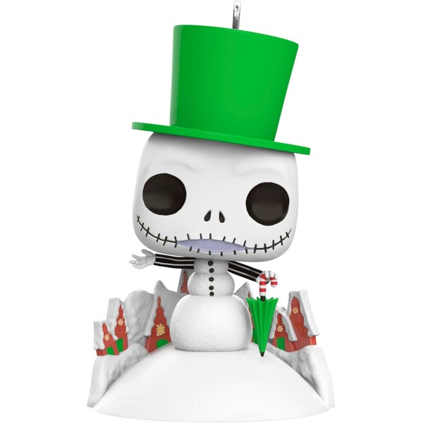 DISNEY HALLMARK KEEPSAKE THE NIGHTMARE BEFORE CHRISTMAS JACK SKELLINGTON SNOWMAN FUNKO POP ORNAMENT 2024