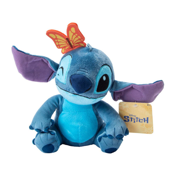 DISNEY LILO & STITCH PLUCHE STITCH KNUFFEL MET VLINDER
