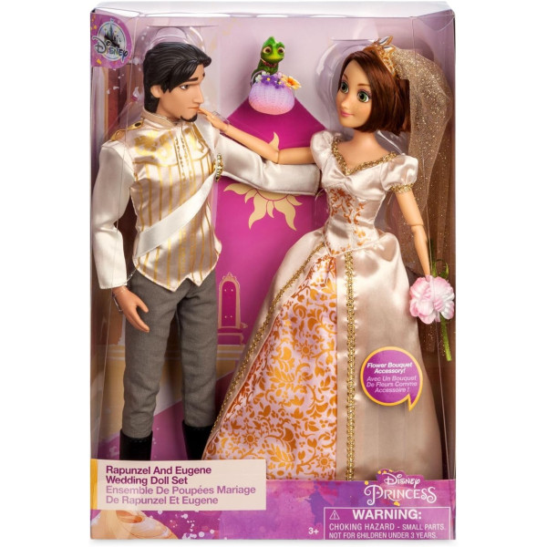 DISNEY RAPUNZEL EN EUGENE WEDDING BARBIE POPPEN SET