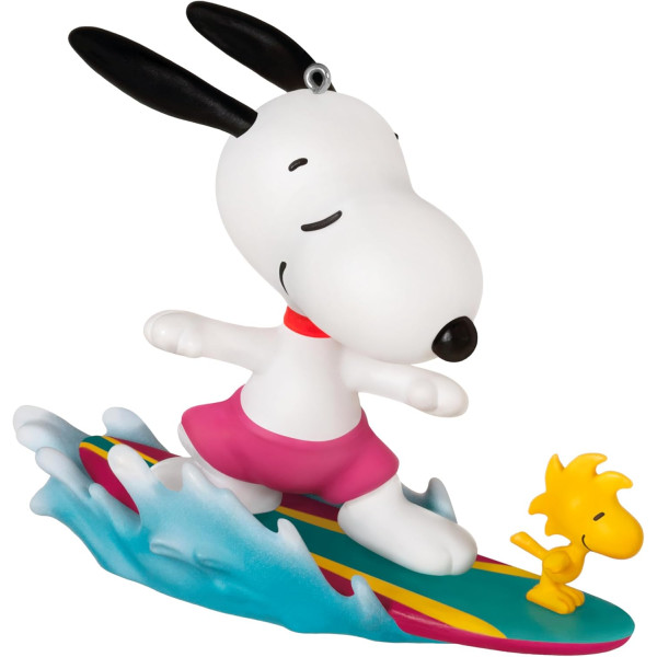 HALLMARK KEEPSAKE SNOOPY PEANUTS SURF'S UP ORNAMENT 2024