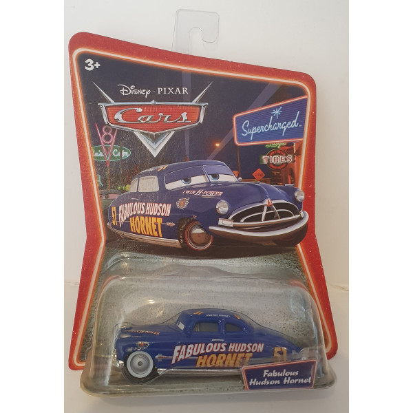 DISNEY PIXAR CARS SUPERCHARGED FABULOUS HUDSON HORNET DIE-CAST AUTO