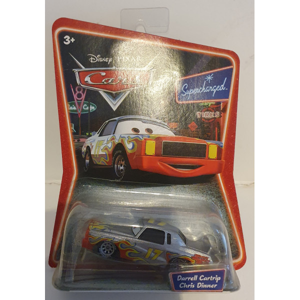 DISNEY PIXAR CARS SUPERCHARGED DARRELL CARTRIP DIE-CAST AUTO
