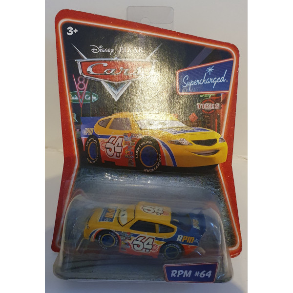 DISNEY PIXAR CARS SUPERCHARGED RPM 64 DIE-CAST AUTO
