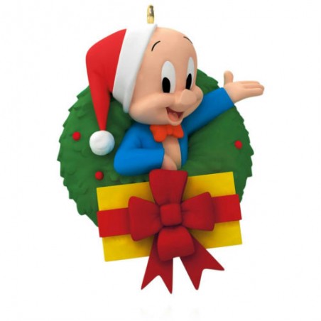 LOONEY TUNES HALLMARK KEEPSAKE PORKY PIG ORNAMENT 2015
