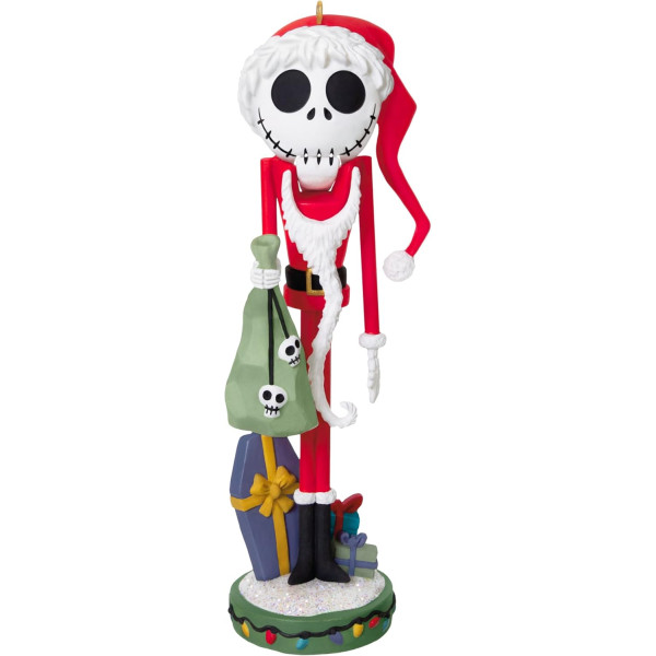 DISNEY HALLMARK KEEPSAKE THE NIGHTMARE BEFORE CHRISTMAS SANTA JACK SKELLINGTON NUTCRACKER ORNAMENT 2025