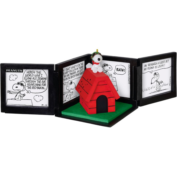 HALLMARK KEEPSAKE SNOOPY PEANUTS AS THE FLYING ACE ORNAMENT 2025