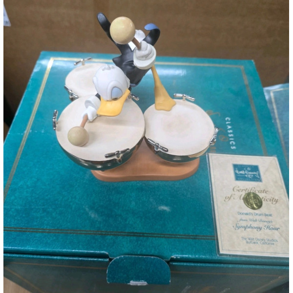 WDCC WALT DISNEY CLASSICS COLLECTION DONALD DUCK DRUM BEAT SYMPHONY HOUR