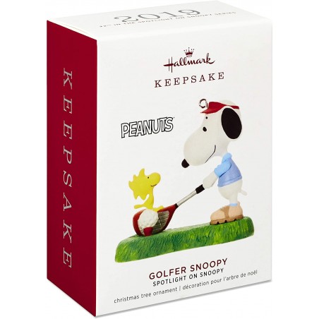 SNOOPY HALLMARK KEEPSAKE SNOOPY GOLFER ORNAMENT 2019
