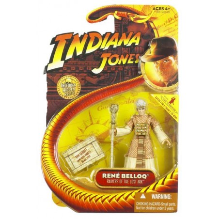 INDIANA JONES FIGUUR RENE BELLOQ RAIDERS OF THE LOST ARK
