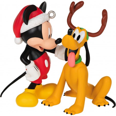DISNEY HALLMARK KEEPSAKE MICKEY EN PLUTO ORNAMENT 2022