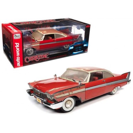 CHRISTINE DIRTY VERSION DIECAST MODEL 1/18 1958 PLYMOUTH FURY