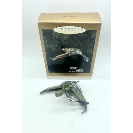 HALLMARK KEEPSAKE 1994 STAR TREK KLINGON BIRD OF PREY ORNAMENT MET LICHT