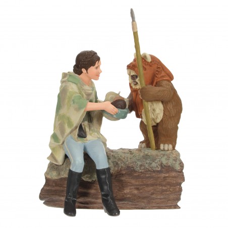 DISNEY HALLMARK KEEPSAKE 2023 STAR WARS LEIA EN EWOK ORNAMENT
