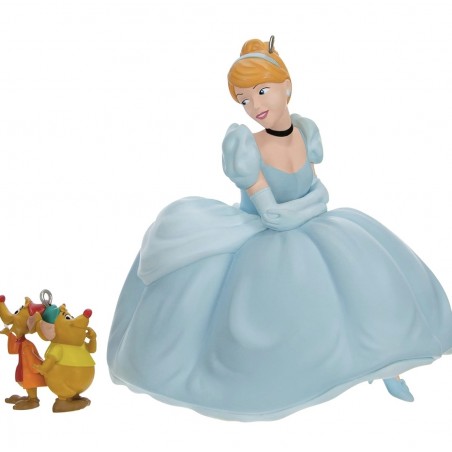 DISNEY HALLMARK KEEPSAKE JAQ EN GUS LOVE CINDERELLY ORNAMENT 2023