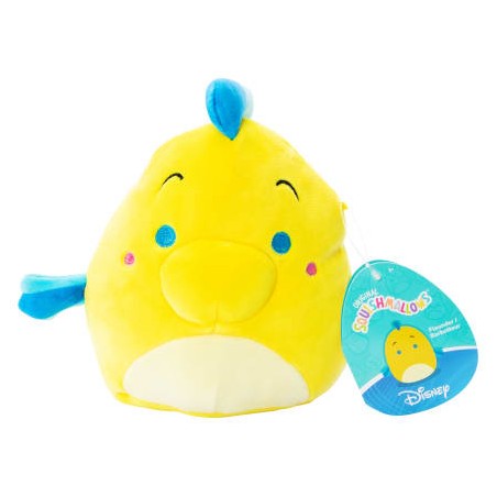 DISNEY KLEINE ZEEMEERMIN PLUCHE BOTJE (FLOUNDER) SQUISHMALLOWS KNUFFEL