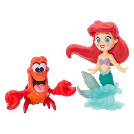 DISNEY 100 DE KLEINE ZEEMEERMIN ARIEL EN SEBASTIAAN SET VAN 2 FIGUREN